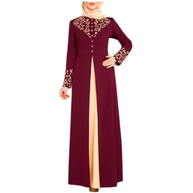 Muslim Dress Womens  Fashion Abaya Dubai  Appliques  Turkey   Women Elegant Long