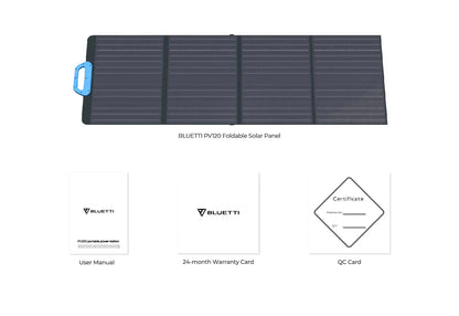 US Stock BLUETTI Solar Panel 120 Watt VOC 24.4V Panel Solar Foldable For EB3A EB55 EB70 Solar Plate Camping