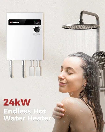 Electric Mini Tank Water Heater 2.5 Gallons (ME25), Eliminate Time for Hot Water - Shelf, Wall or Floor Mounted