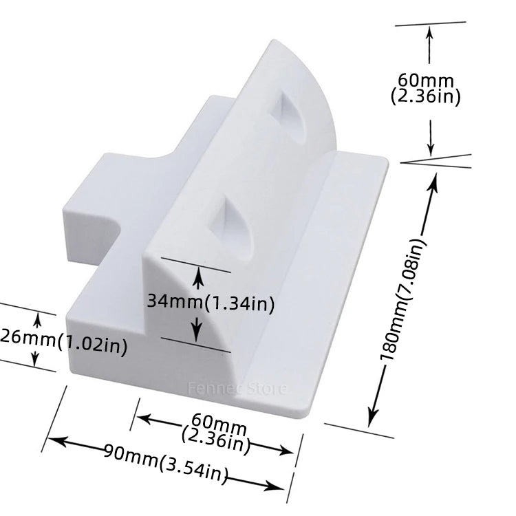 Solar Panel Mounting Brackets ABS Corner Bracket Kit Drill-Free Widely Used on Roofs of RV, Caravans, Vehicles, Camper Vans