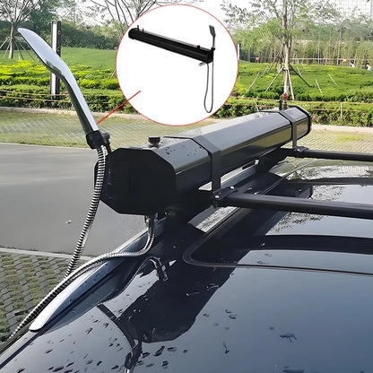 20L Car Mounted Large Capacity Solar Shower Outdoor Off-Road RV Camping Self Driving Tour Horizontal Car Shower Water Tank