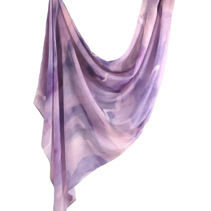 Newest Printed Modal Cotton Hijab Scarf Muslim Premium Ombre Tie Dye Watercolour Marble Print Shawl Hijab Scarf