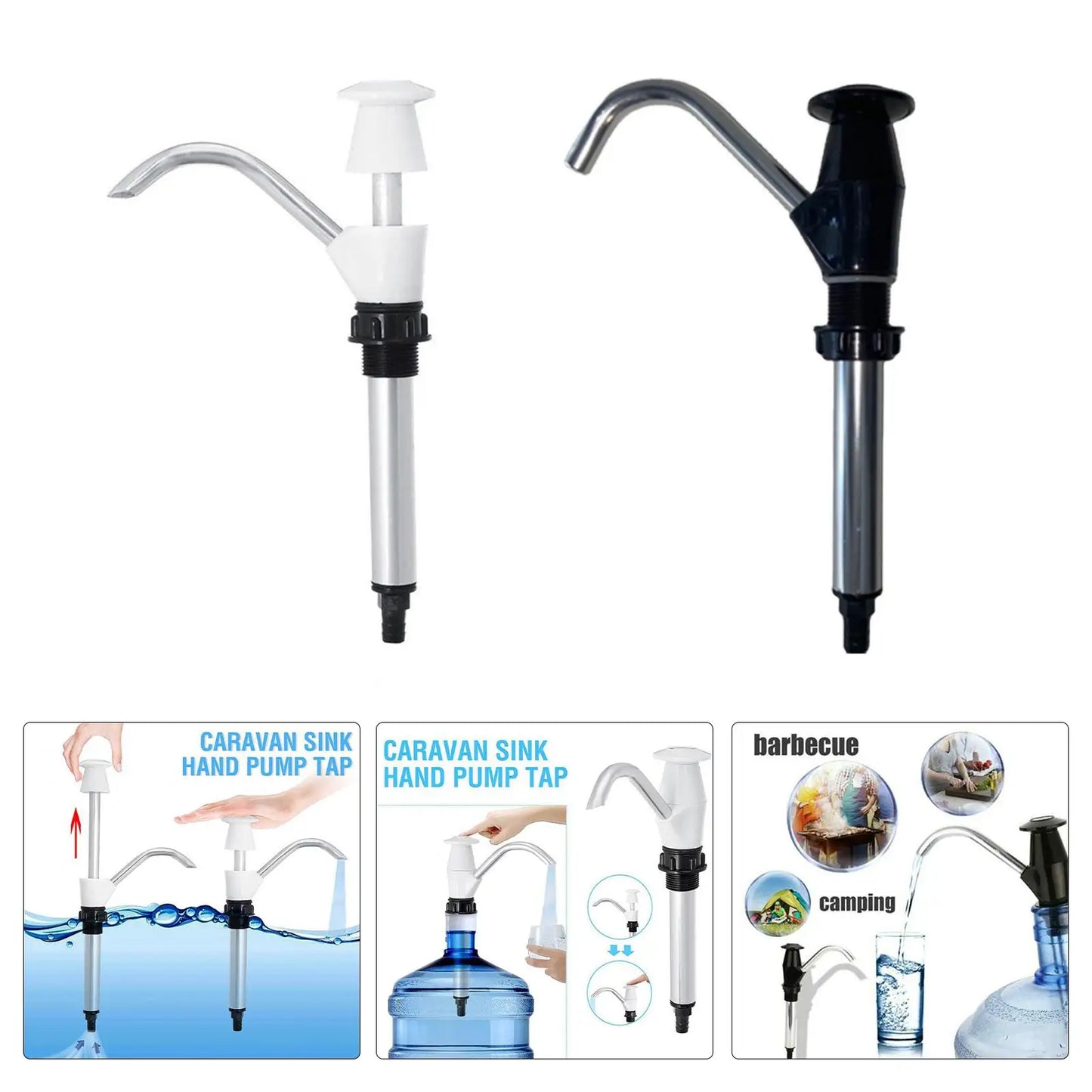 Sink Water Hand Pump Caravan Trailer Camper Boat Motorhome Faucet tap