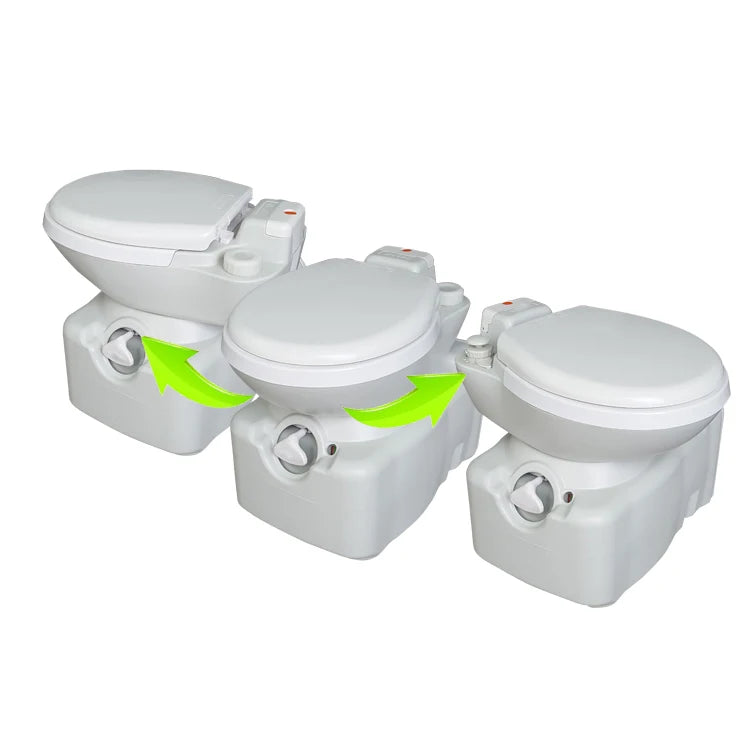 Motorhome Camper Van Integrated RV Bathroom Toilet 180 Degree Rotating With Waste Water Tank for Caravan,Camper Accessories