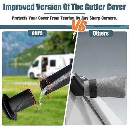 Truck Camper Cover, Anti-Tear 7 Layer Top RV   Fits 8-10FT Slide-in  , All Season Protection Motorhome RV