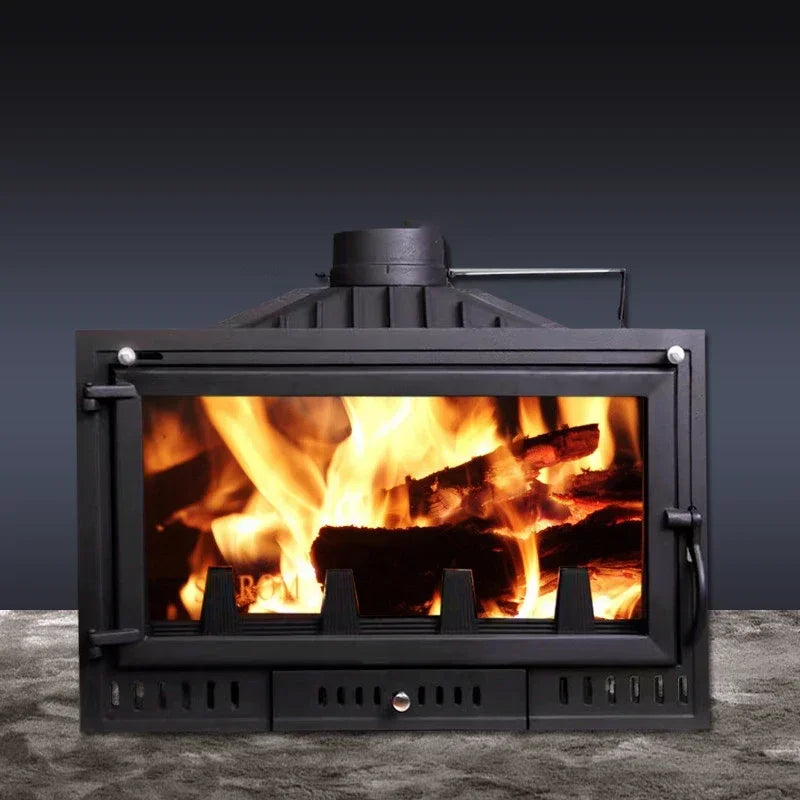 European Real Fire Fireplaces Chimney Accessories GL Living Room Wood Stove Embedded Iron Heater Home Villa Decorative Fireplace