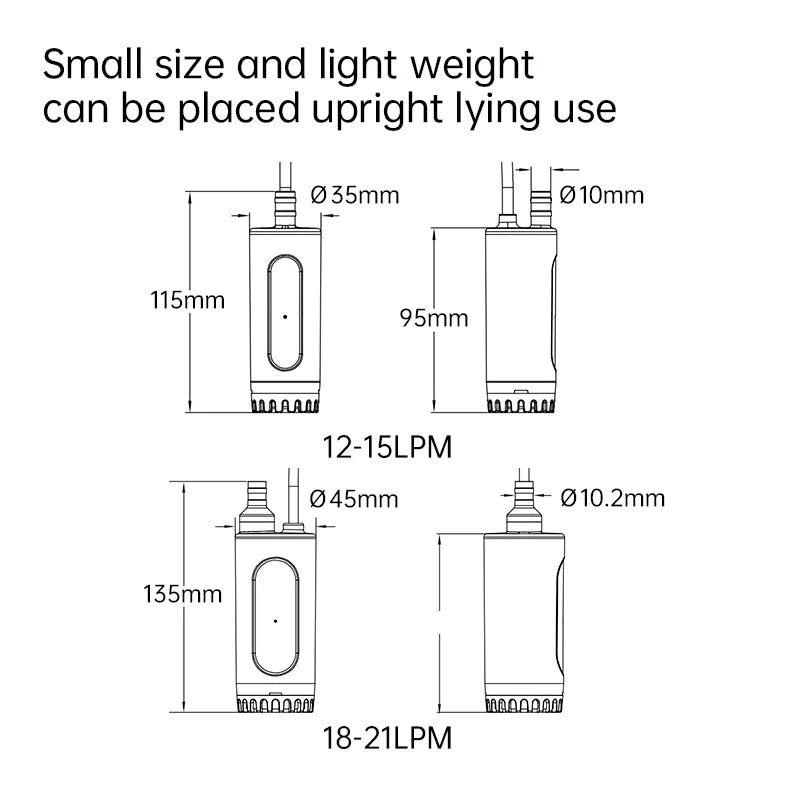 SEAFLO RV 12V submersible pump, micro water pump, water tank, water pump, DC portable car mounted small submersible pump