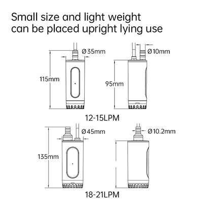 SEAFLO RV 12V submersible pump, micro water pump, water tank, water pump, DC portable car mounted small submersible pump