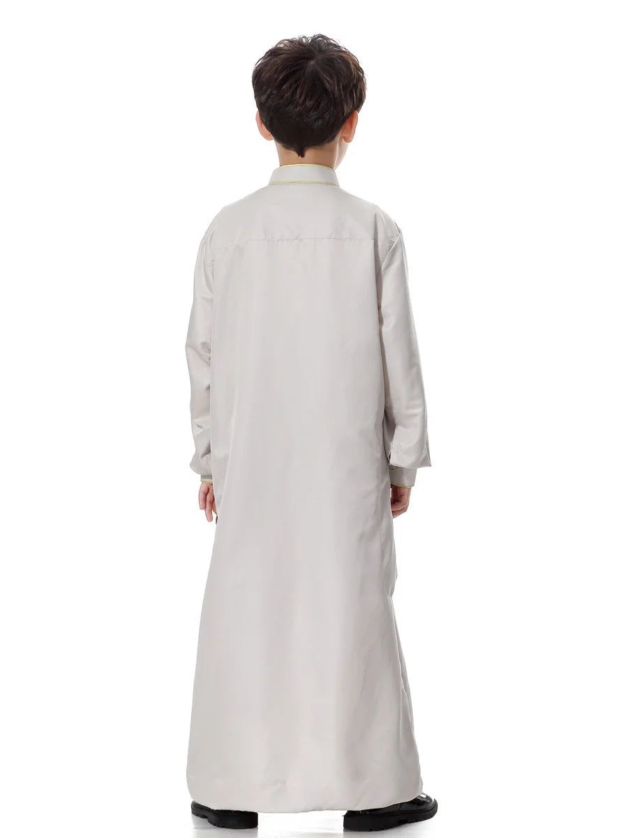 Eid Boy Children Abaya Dubai Kaftan Arabic Qatar Muslim Kids Robe Caftan Ramadan Long Dress Islamic Clothing Boy Jubba Thobe