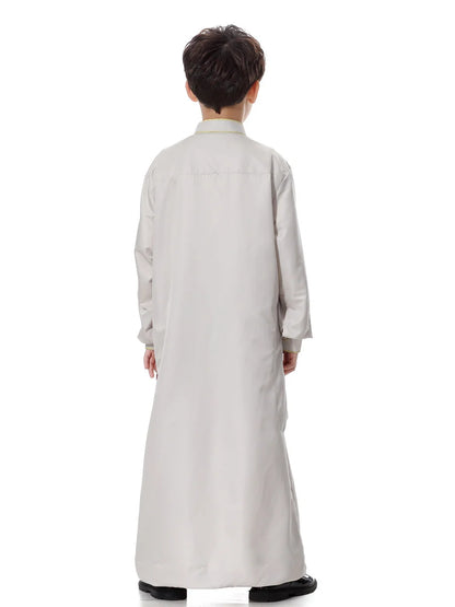 Eid Boy Children Abaya Dubai Kaftan Arabic Qatar Muslim Kids Robe Caftan Ramadan Long Dress Islamic Clothing Boy Jubba Thobe