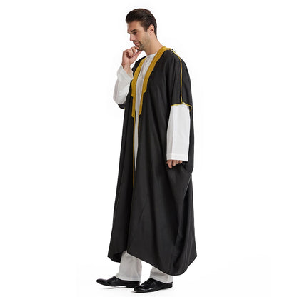 Middle East Mens Robe Muslim Dress Kimono Dishdasha Clothing Islamic Dubai Saudi Abayas Prayer Abaya Kaftan Ramadan Jubba Thobe