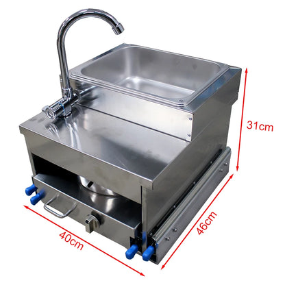 RV Stainless Steel Sink With Gas Stove Slide Out Kitchen For Camper Trailer Caravan Motorhome