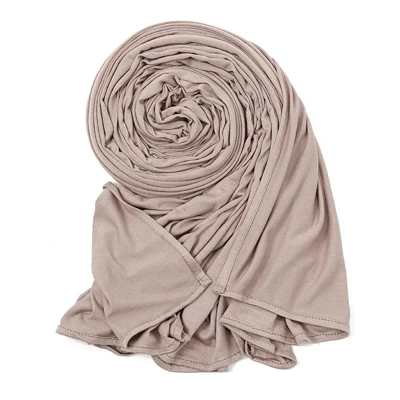 Big Size Jersey Hijabs for Woman Turban Mercerized Cotton Hijab Scarf Shawl Turbans for Women Headscarf Scarves Ramadan Foulard