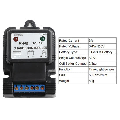 Battery Charger Charge Controller 10A Regulator 1pcs 6V 12V Automatic Solar Automation Control Systems Brand New