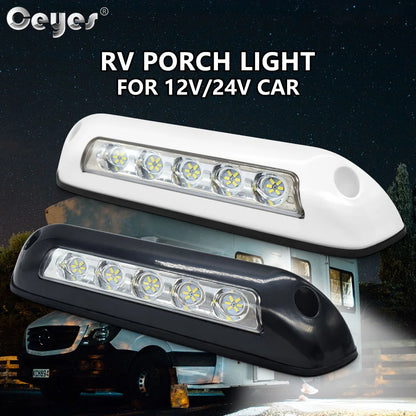 Caravan Modified Lights 12V 24V Motorhome RV sunshade LED outdoor light Porch Awning Trailer Roof Lamp waterproof Reading light