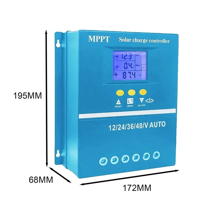 100A MPPT Solar Charge Controller Auto 12V 24V 36V 48V For Lead-acid Lithium Battery Solar PV Regulators LCD Display