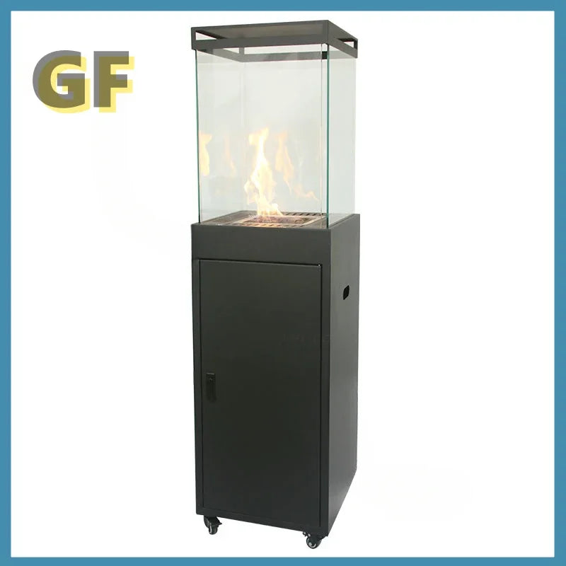 Modern Glass Heaters  Garden Supplie Outdoor Heating Stoves  Luxury Commercial Indoor Dining Room Real Fire Fireplace h