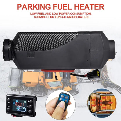 12v 24v Ignition Copper Heater 8kw Diesel Parking Heater Autonomous Heater For Trucks Bus Motorhome RV With Lcd Display Remote