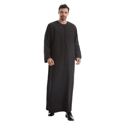 Men Robe Muslim Abaya Dishdasha Modest Djellaba Islamic Dubai Saudi Abayas Prayer Kaftan Eid Ramadan Morocco Jubba Thobe