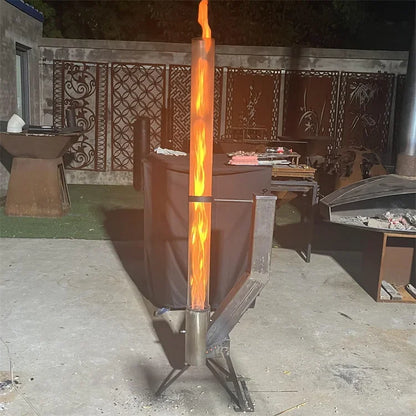 Garden Terrace Heater Wood Pellet Heating Furnace Outdoor Biomass Pellets