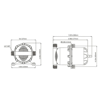 Removable Water Accumulator for Tank Water Supply Marine RV Boat Water System Accessory Easy to Install Dropshipping