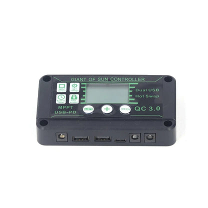 100A 80A 60A 30A 10A Solar Charge MPPT Controller 12V/24V/50V Solar Panel Charging Regulator With Dual USB With Auto Display