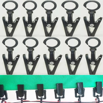 20PCS Tent Clips With 360° Rotation Hook For Attaching Tarpaulins Awnings Outdoor Camping Caravans Canopies Lights Cables