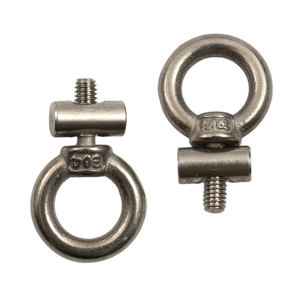 2-8PCS Awning Rail Stoppers 6mm Stainless Steel Stops Campervan Caravan Outdoor Slide Rail Track Cable Hanger Ring Screws