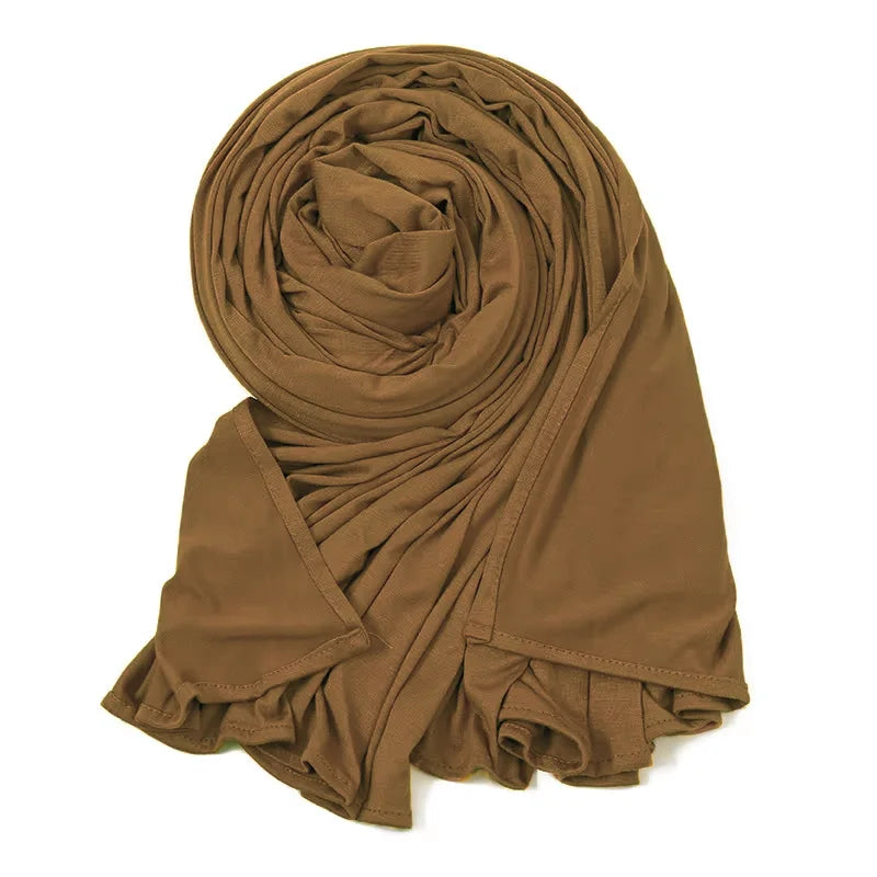 Big Size Jersey Hijabs for Woman Turban Mercerized Cotton Hijab Scarf Shawl Turbans for Women Headscarf Scarves Ramadan Foulard