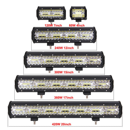 NLpearl LED Bar Work Light 12V 24V Offroad Spot Flood Combo LED Bar Work Light for ATV UTV Jeep Lada Niva 4x4 Truck Boat SUV