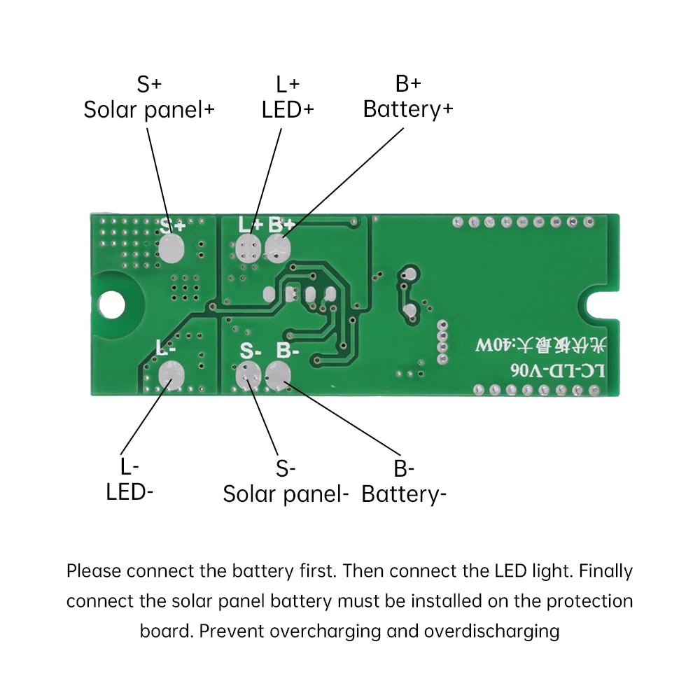 High Power 3.2V 3.7V Remote Control Radar Human Body Induction Solar Light Circuit Board Solar Street Light Driver Board