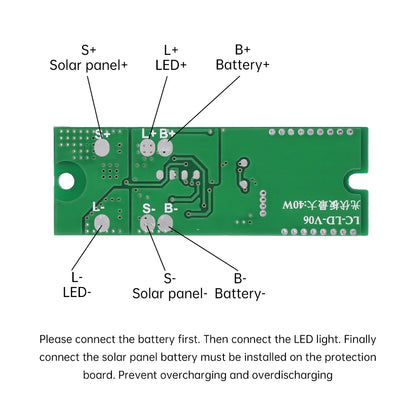 High Power 3.2V 3.7V Remote Control Radar Human Body Induction Solar Light Circuit Board Solar Street Light Driver Board