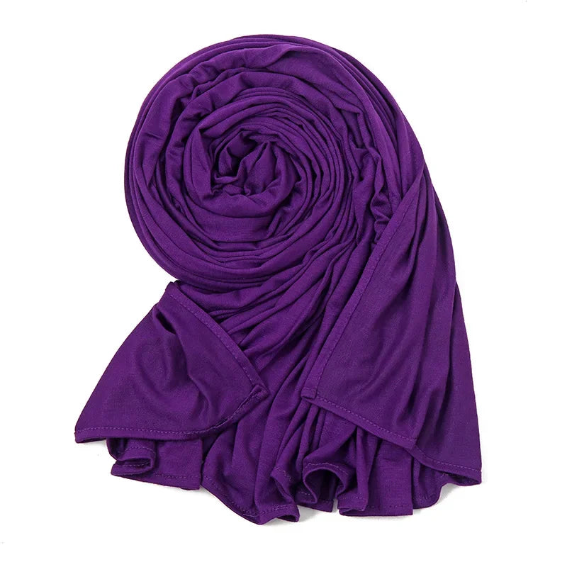 Big Size Jersey Hijabs for Woman Turban Mercerized Cotton Hijab Scarf Shawl Turbans for Women Headscarf Scarves Ramadan Foulard