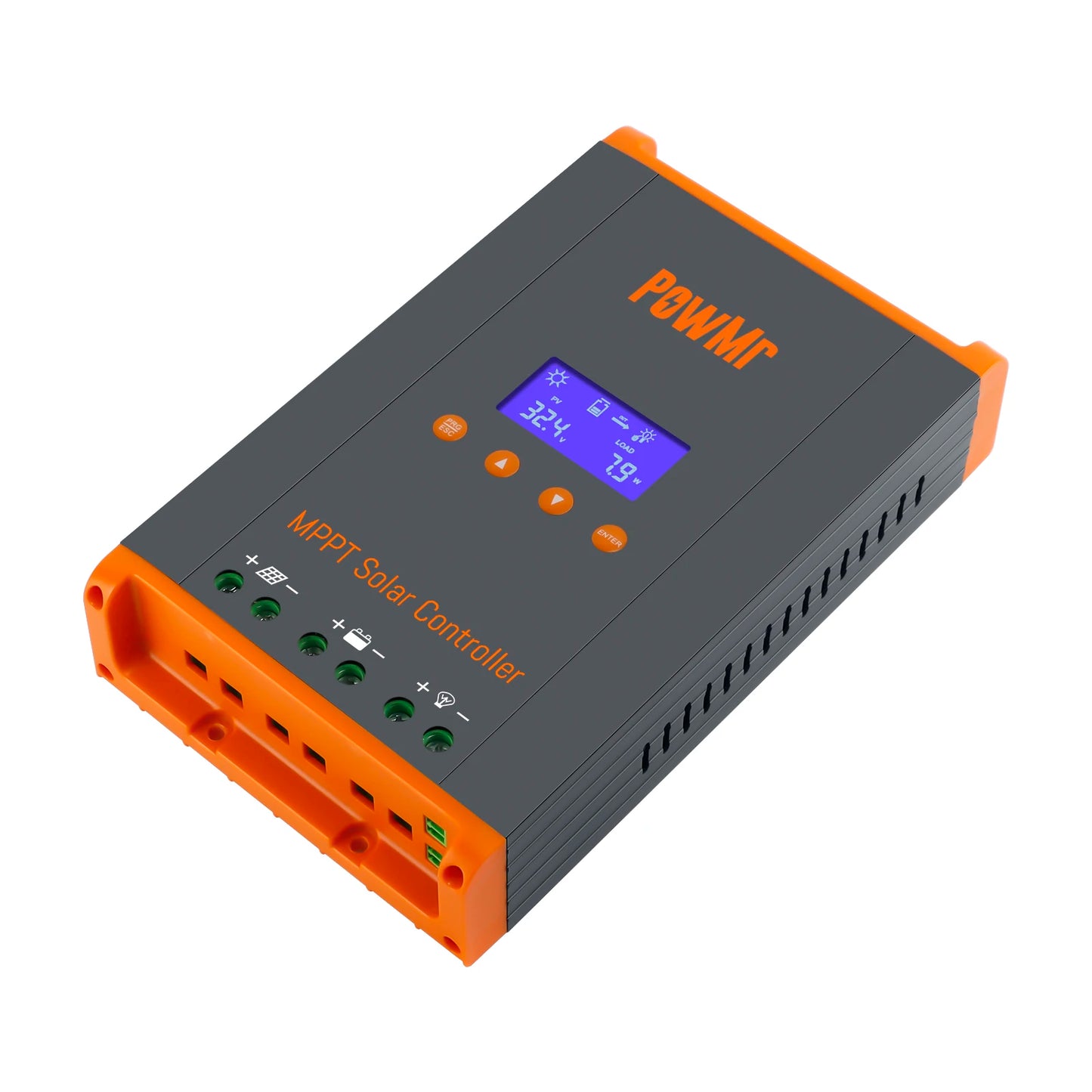 PowMr New 60A MPPT Solar Charge Controller 12V/24V/36V/48V LCD Dispaly Max Solar Panel PV 160V Support Parallel and Max 12 Units