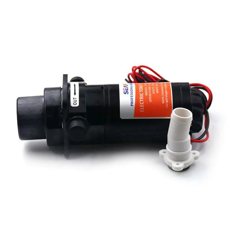 SEAFLO Upgraded Electric Toilet Flush Pump 12V/24V Sewage Pump For Marine Toilet