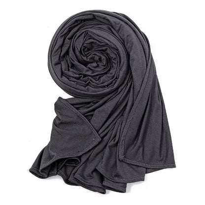 Big Size Jersey Hijabs for Woman Turban Mercerized Cotton Hijab Scarf Shawl Turbans for Women Headscarf Scarves Ramadan Foulard