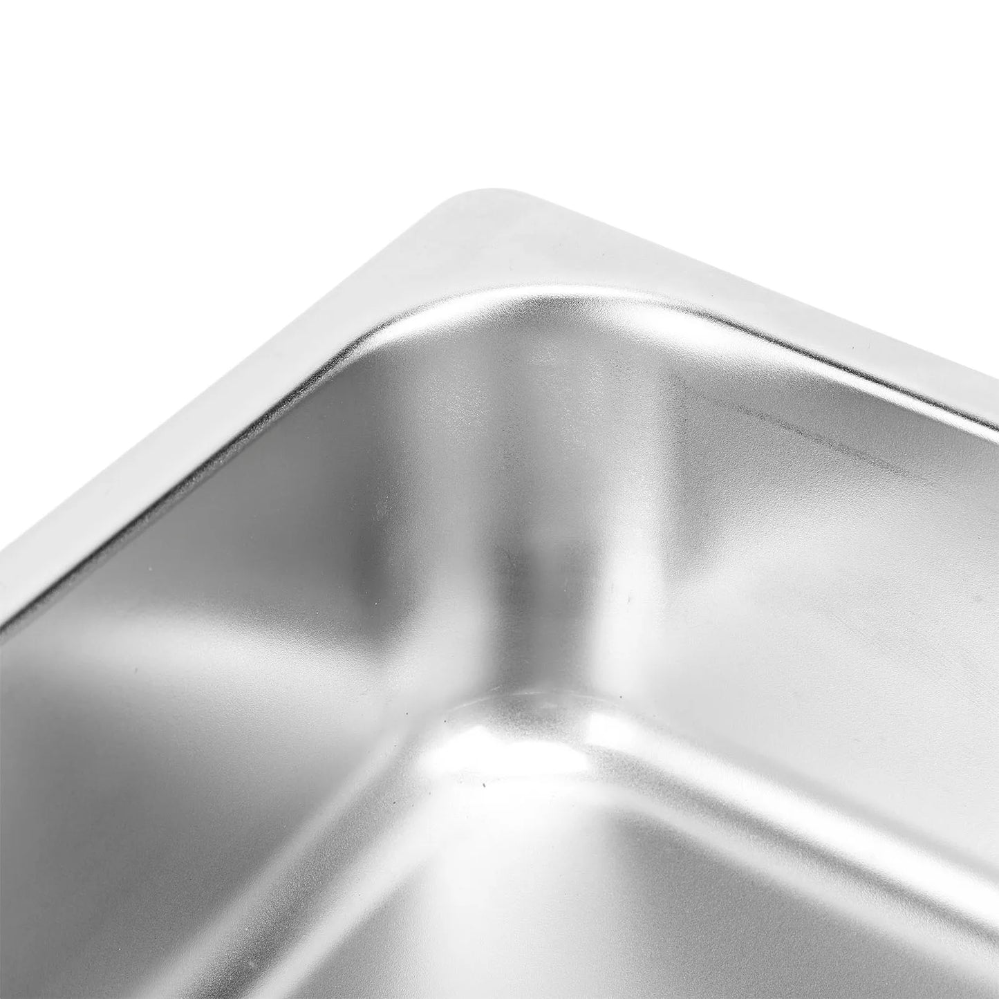 RV 304 Stainless Sink Kitchen Rectangular Hand Wash Basin Sink with 40mm Sewer Outlet For RVs Campers Yachts Boats Accessories