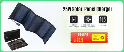 28W Solar Charger 2 USB Ports Foldable Portable Solar Phone Charger with SunPower Solar Panel for mobilephone Camping