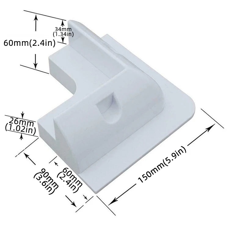 Solar Panel Mounting Brackets ABS Corner Bracket Kit Drill-Free Widely Used on Roofs of RV, Caravans, Vehicles, Camper Vans