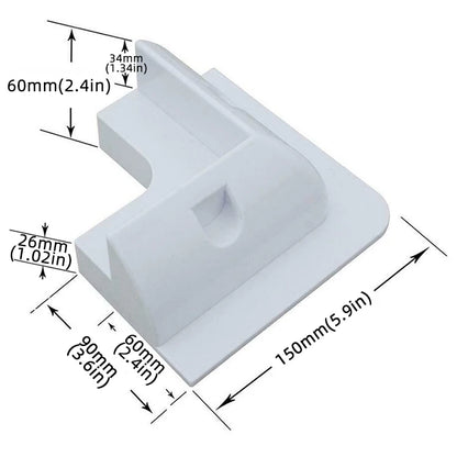 Solar Panel Mounting Brackets ABS Corner Bracket Kit Drill-Free Widely Used on Roofs of RV, Caravans, Vehicles, Camper Vans