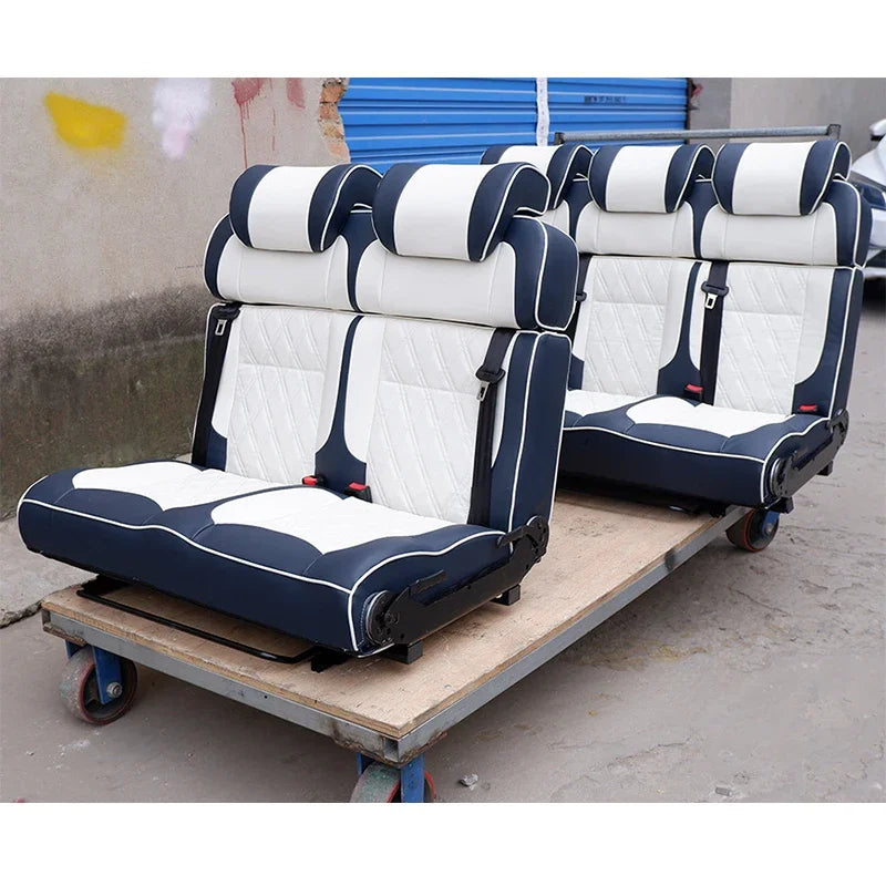 RV Double Seat Double-sided Car Bed Chair Color Customization Adjustable Backrest Angle Car Double Bed