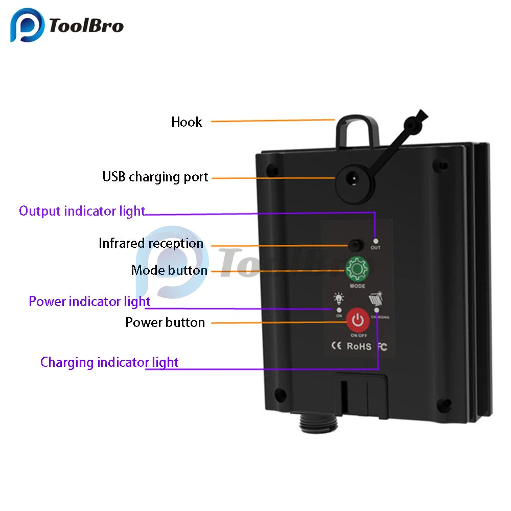 Solar Panel with 8 Flash Modes Remote Controller Male and Female Connect for 4.5V 5V 24V LED Light String Brightness Dimmer