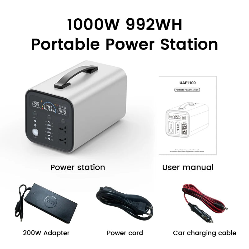 2600W 2400W portable power station lifepo4 UPS Power Supply Camping Solar Electric Generator Power Bank Rechargeable battery Out