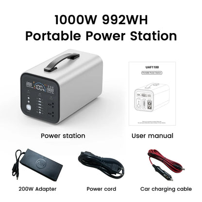 2600W 2400W portable power station lifepo4 UPS Power Supply Camping Solar Electric Generator Power Bank Rechargeable battery Out