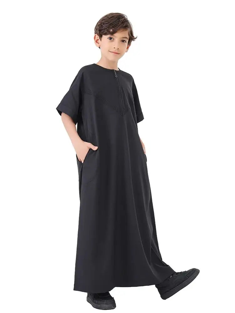 Ramadan Abayas For Prayer Clothes Boy Kids Muslim Dress Clothing Kebaya Abaya Turkey Arabic Islam Djellaba Robe Musulmane Hombre