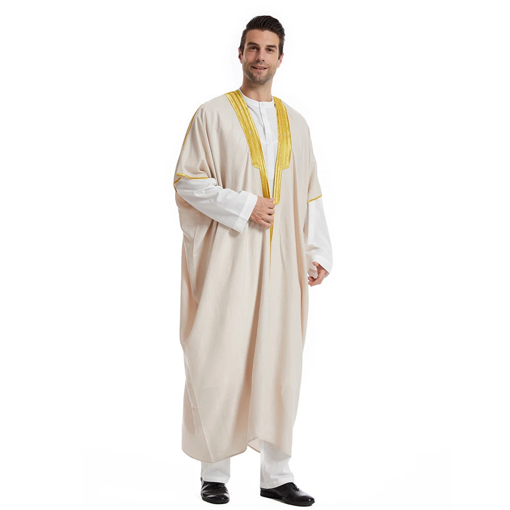 Middle East Mens Robe Muslim Dress Kimono Dishdasha Clothing Islamic Dubai Saudi Abayas Prayer Abaya Kaftan Ramadan Jubba Thobe