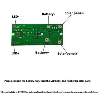 3.2V 3.7V Remote Control PIR Solar Integrated Street Lamp Sensor Circuit Board Solar Induction Mode Controller