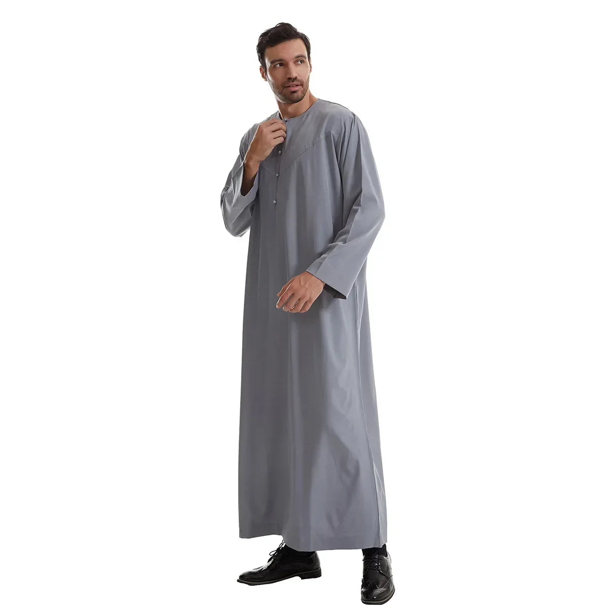 Men Robe Muslim Abaya Dishdasha Modest Djellaba Islamic Dubai Saudi Abayas Prayer Kaftan Eid Ramadan Morocco Jubba Thobe