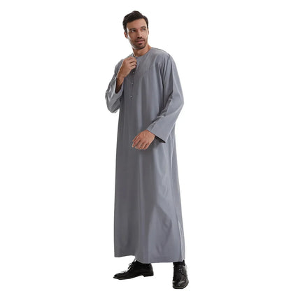 Men Robe Muslim Abaya Dishdasha Modest Djellaba Islamic Dubai Saudi Abayas Prayer Kaftan Eid Ramadan Morocco Jubba Thobe