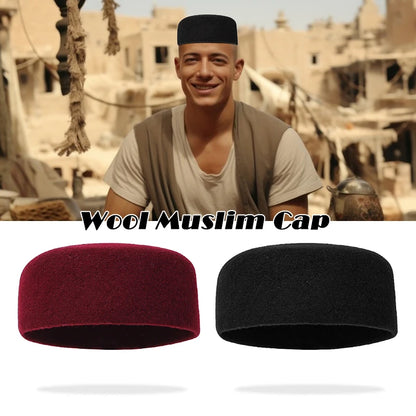 New Muslim Caps For Men Clothing Freeshipping Prayer Hat Kufi Islamic Accessories Hijab Tax Products Turkey Jewish Wool